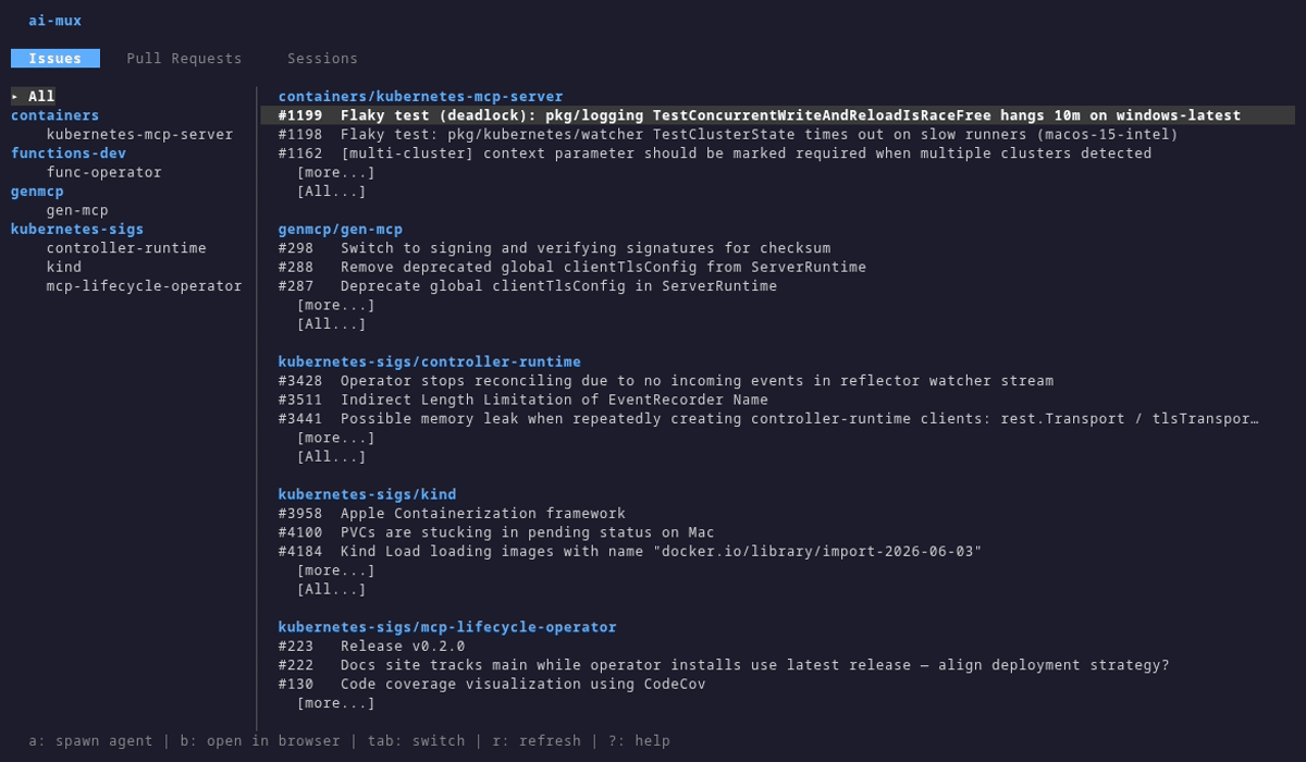 ai-mux dashboard overview